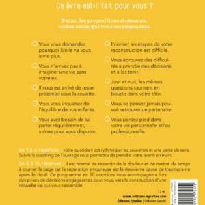 Cahier d'exercice pour surmonter sa séparation, son divorce, Editions Eyrolles