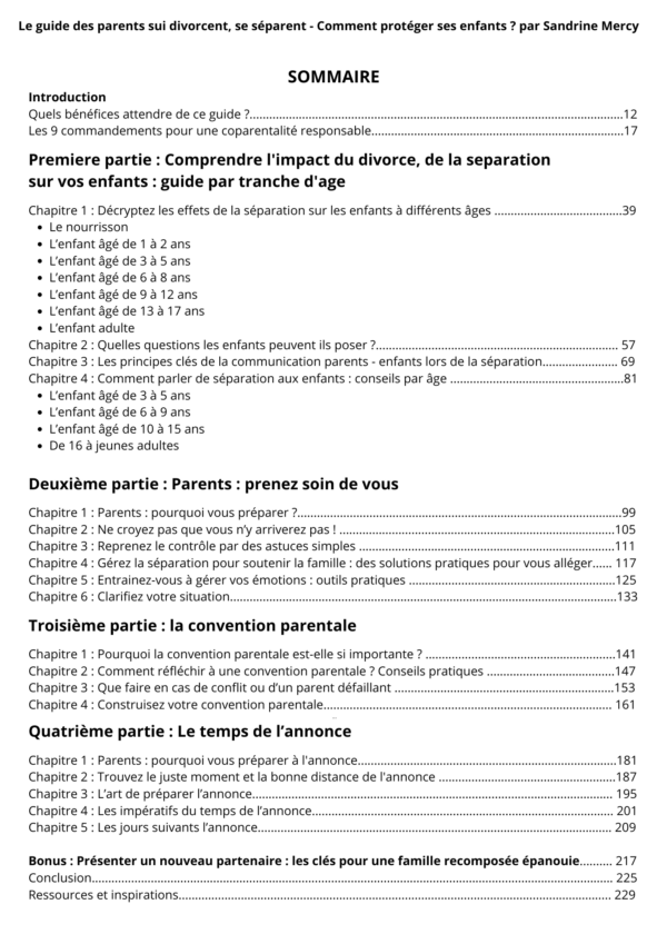 Comment annoncer sa séparation, son divorce aux enfants