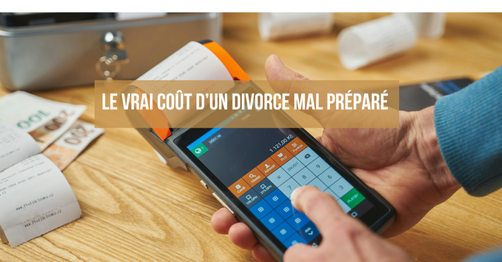 Infographie sur le coût d’un divorce mal préparé – Sandrine Mercy, coach divorce