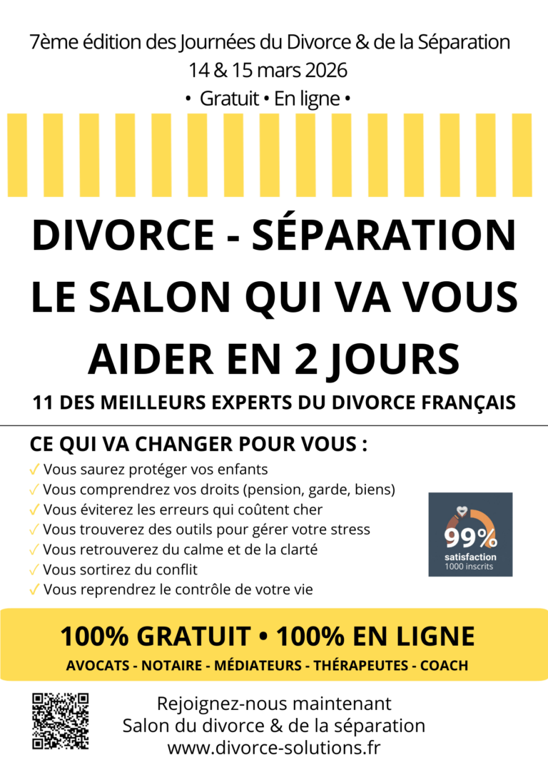 Affiche de la 7ème édition des journées du divorce & de la séparation