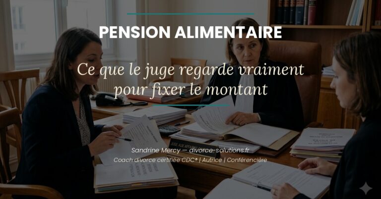 Audience JAF pension alimentaire — Sandrine Mercy coach divorce certifiée CDC®